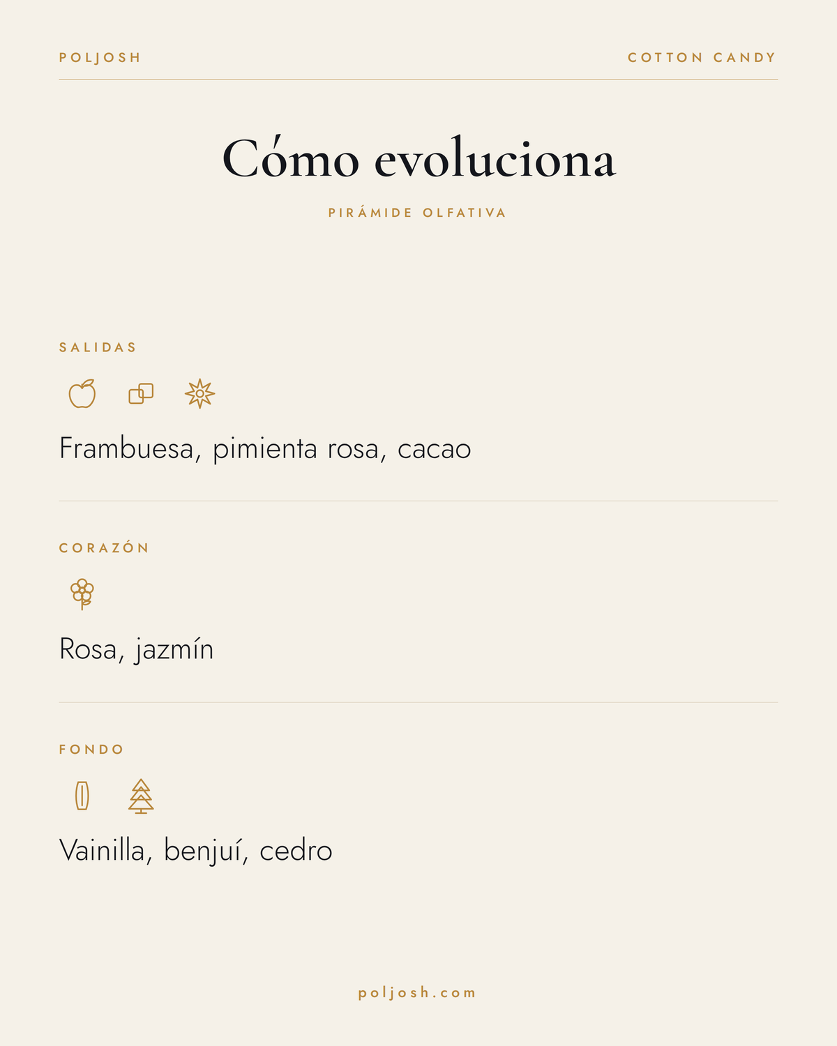 Cotton Candy — pirámide olfativa