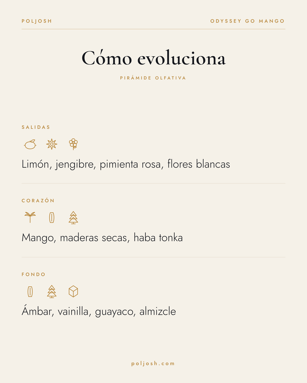 Odyssey Go Mango — pirámide olfativa