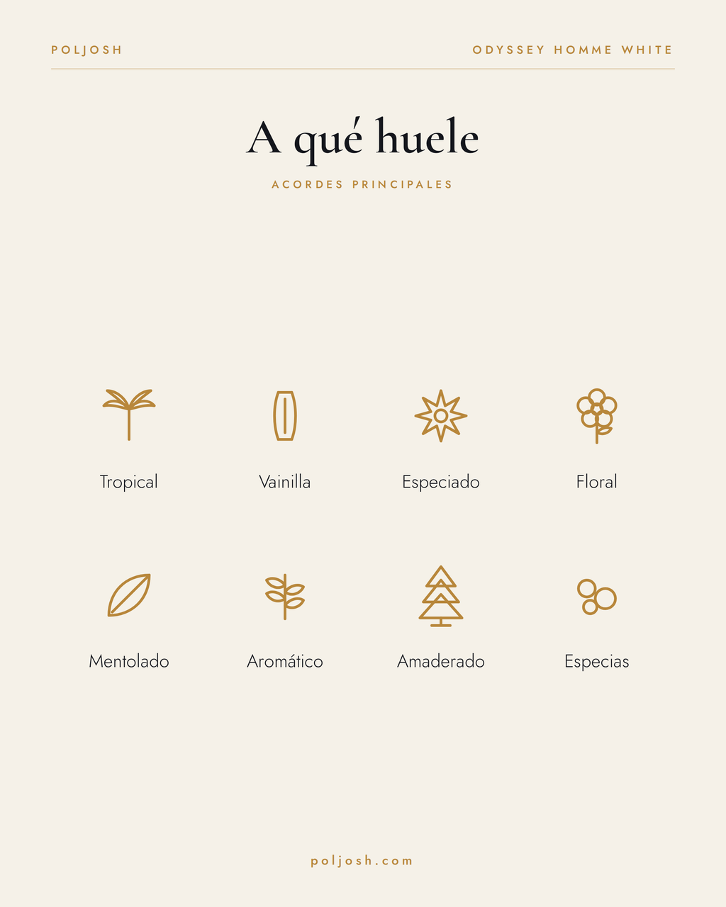 Odyssey Homme White — acordes principales