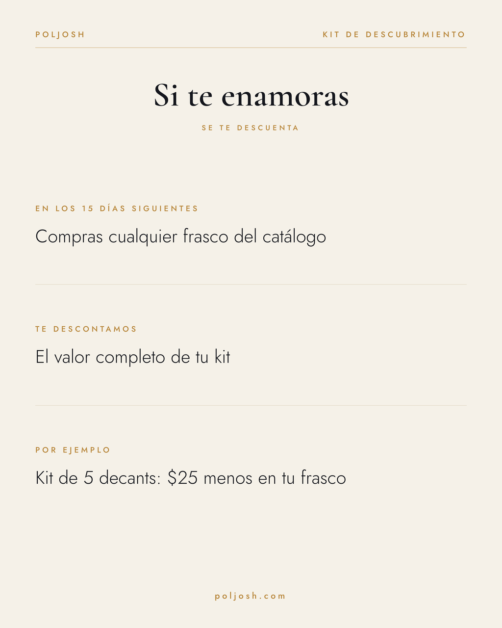 Kit de descubrimiento · decants de 5 ml — descuento en tu frasco