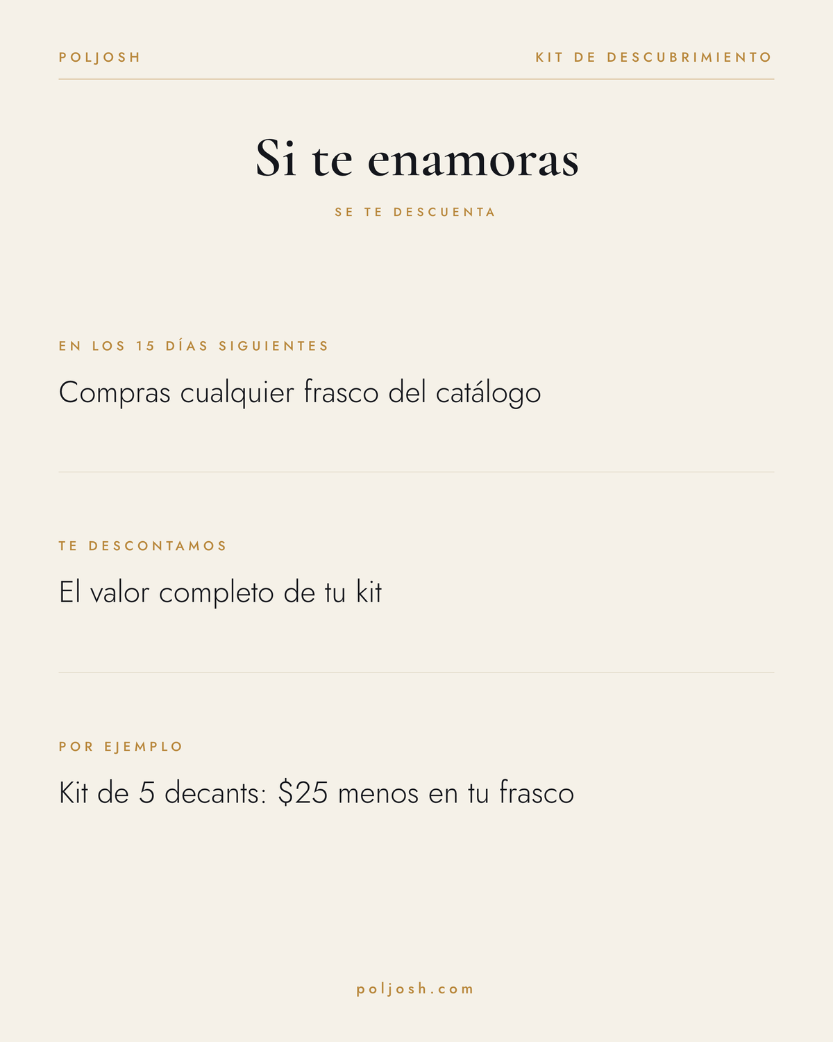 Kit de descubrimiento · decants de 5 ml — descuento en tu frasco