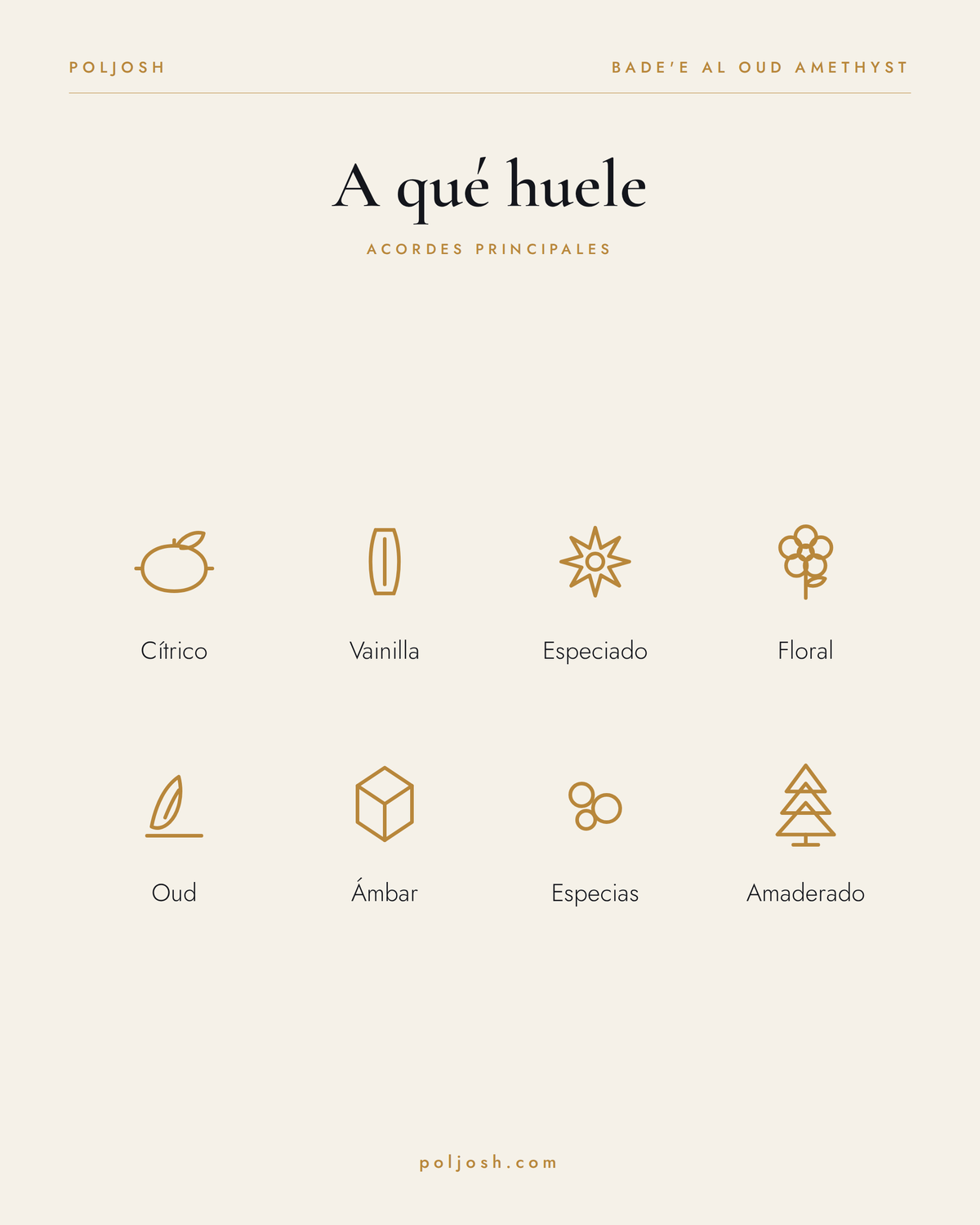 Bade'e Al Oud Amethyst — acordes principales