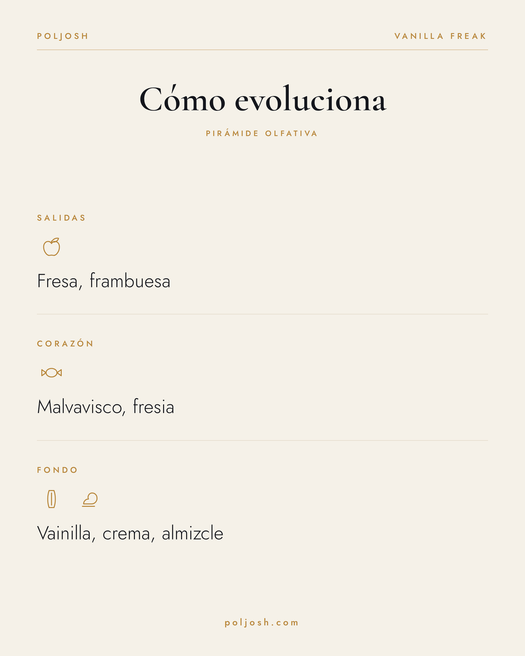 Vanilla Freak — pirámide olfativa