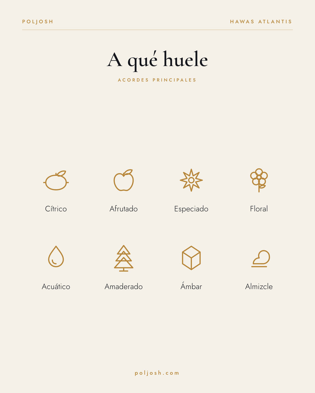 Hawas Atlantis — acordes principales